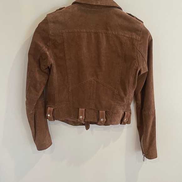 BLANK NYC Denim Suede Moto Jacket - Picture 3 of 5